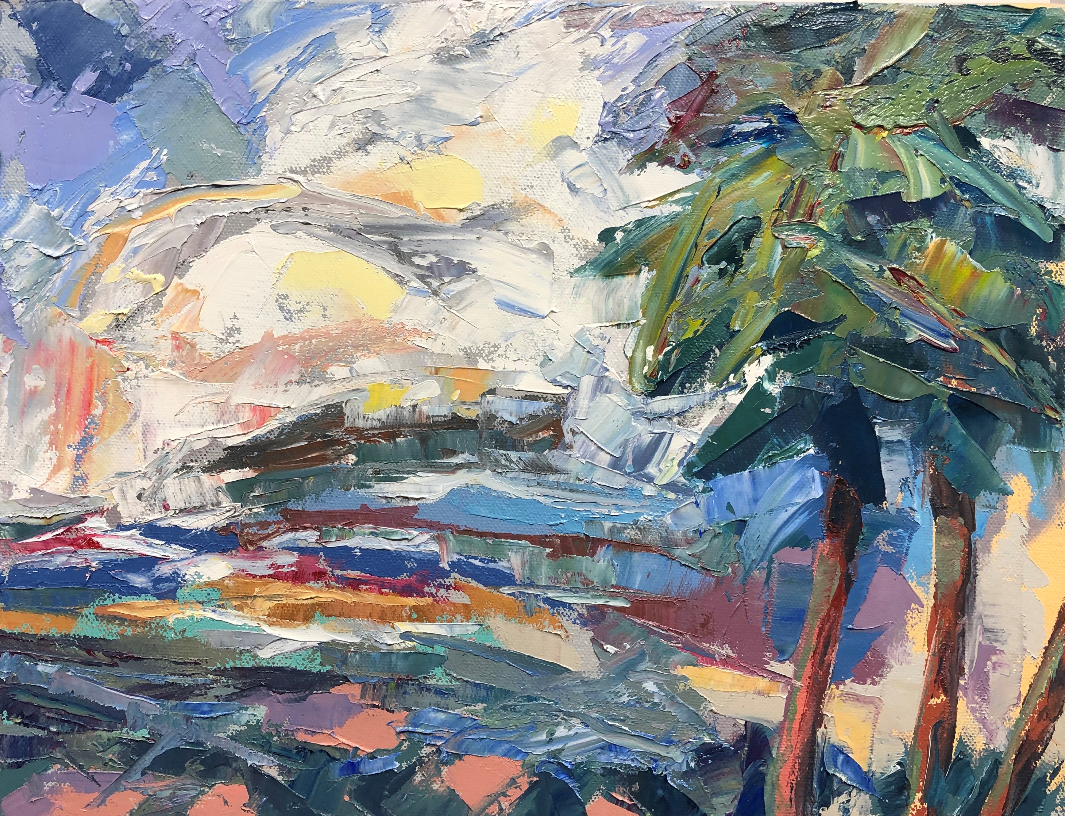 15) Racing Clouds 11x14 oil on canvas