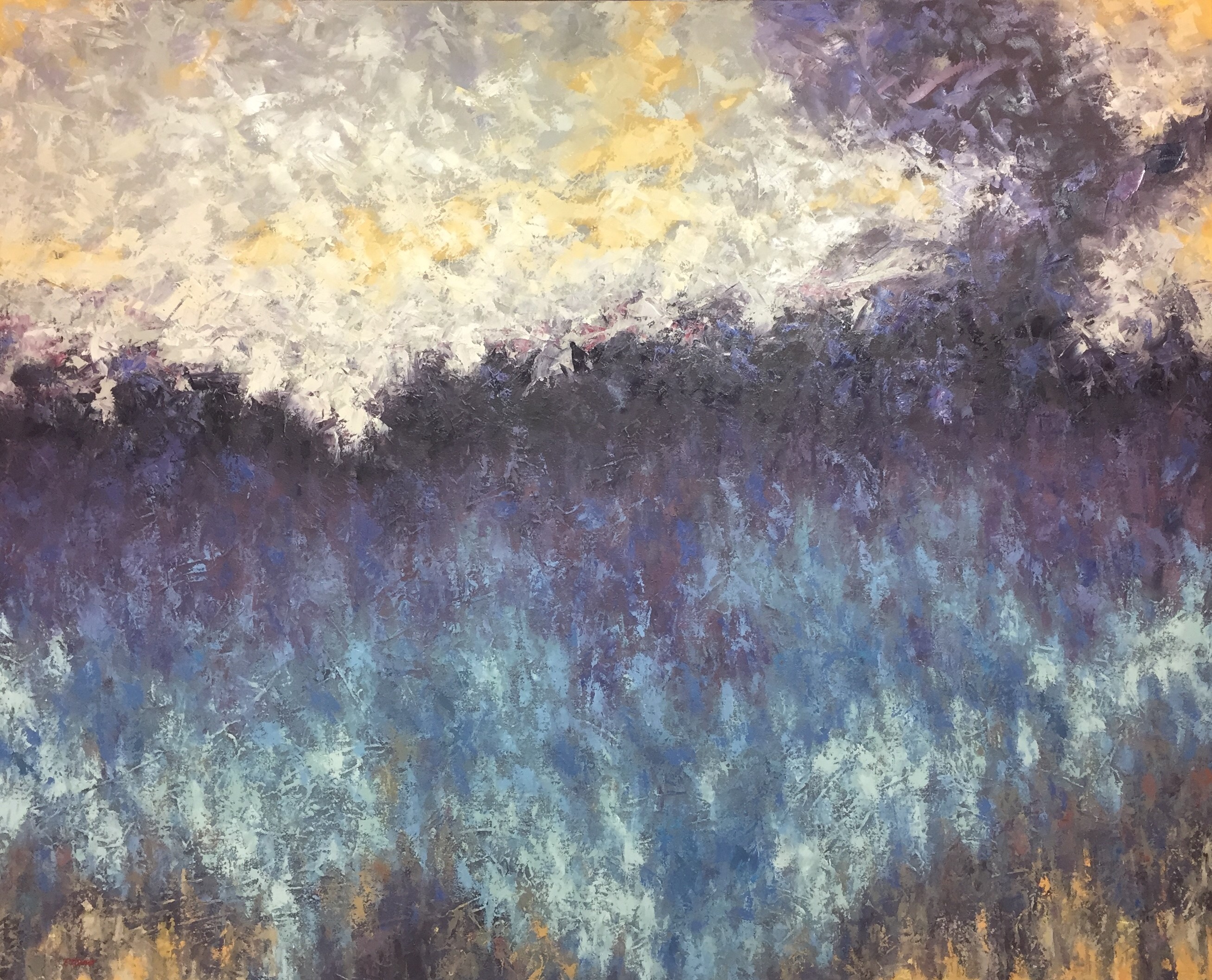 20) Morning Blue 38x60 oil on canvas SOLD