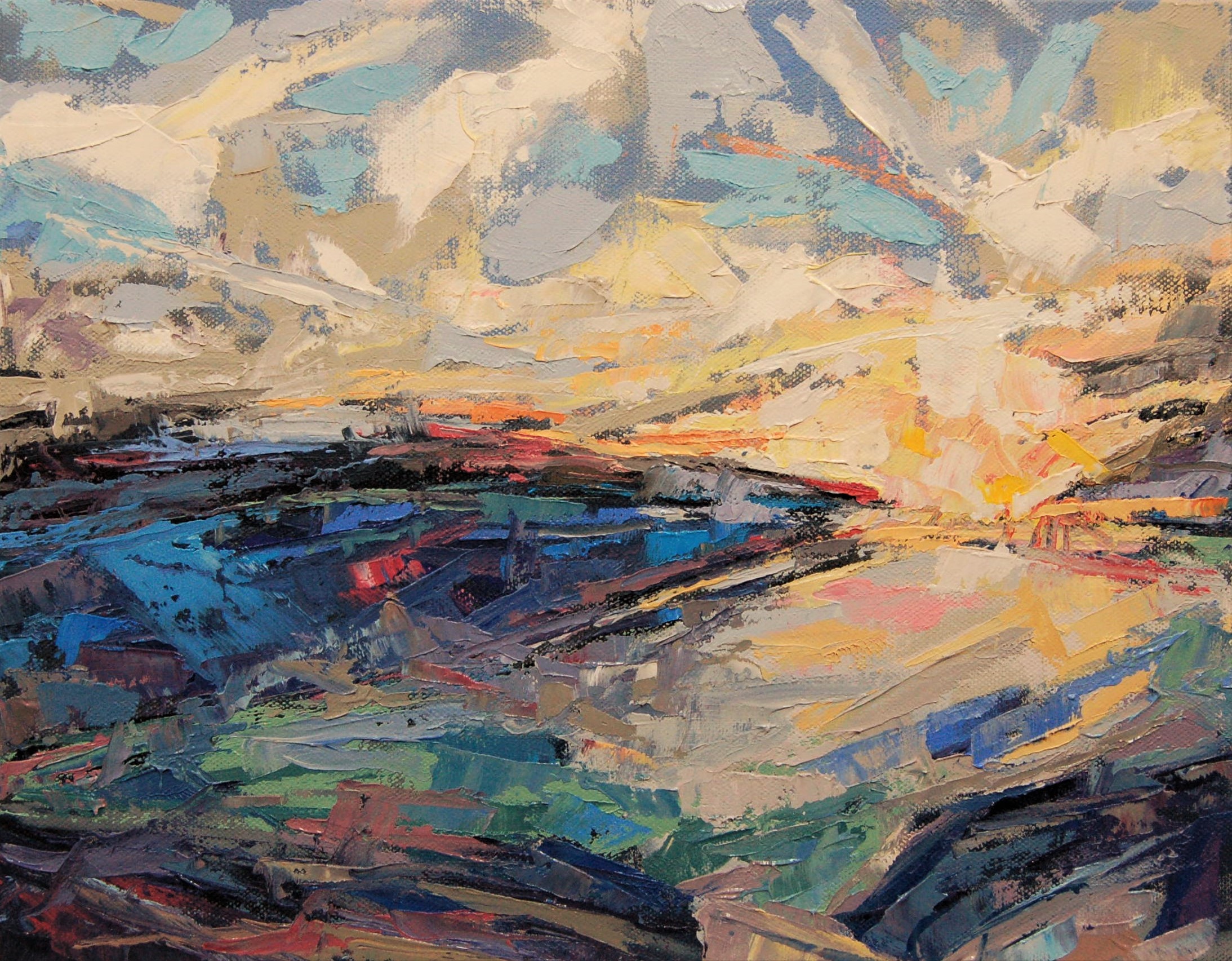 22) Day Arrives 11x14 oil on canvas