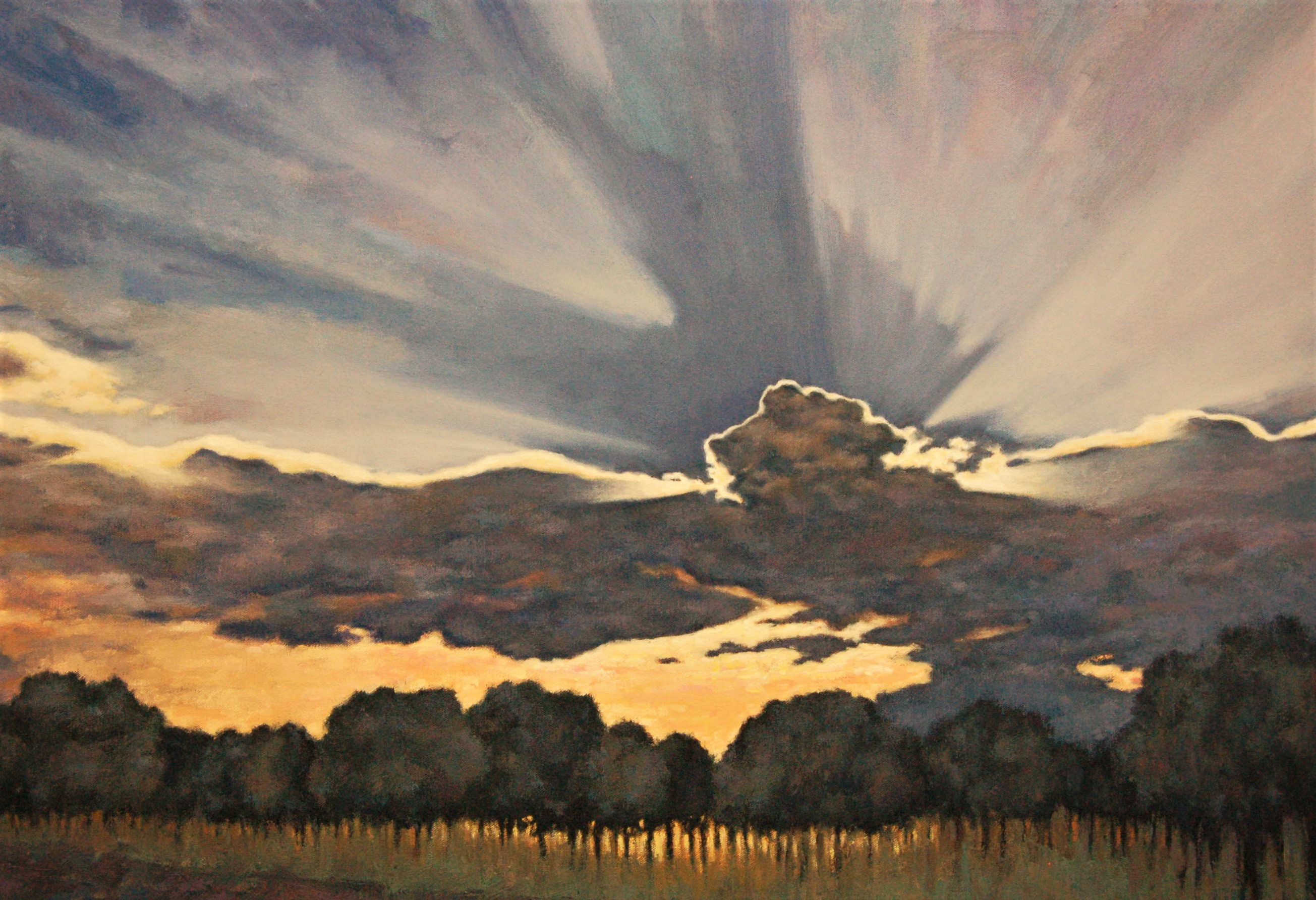 24) Waco Sunrise 24x36 oil oncanvas SOLD