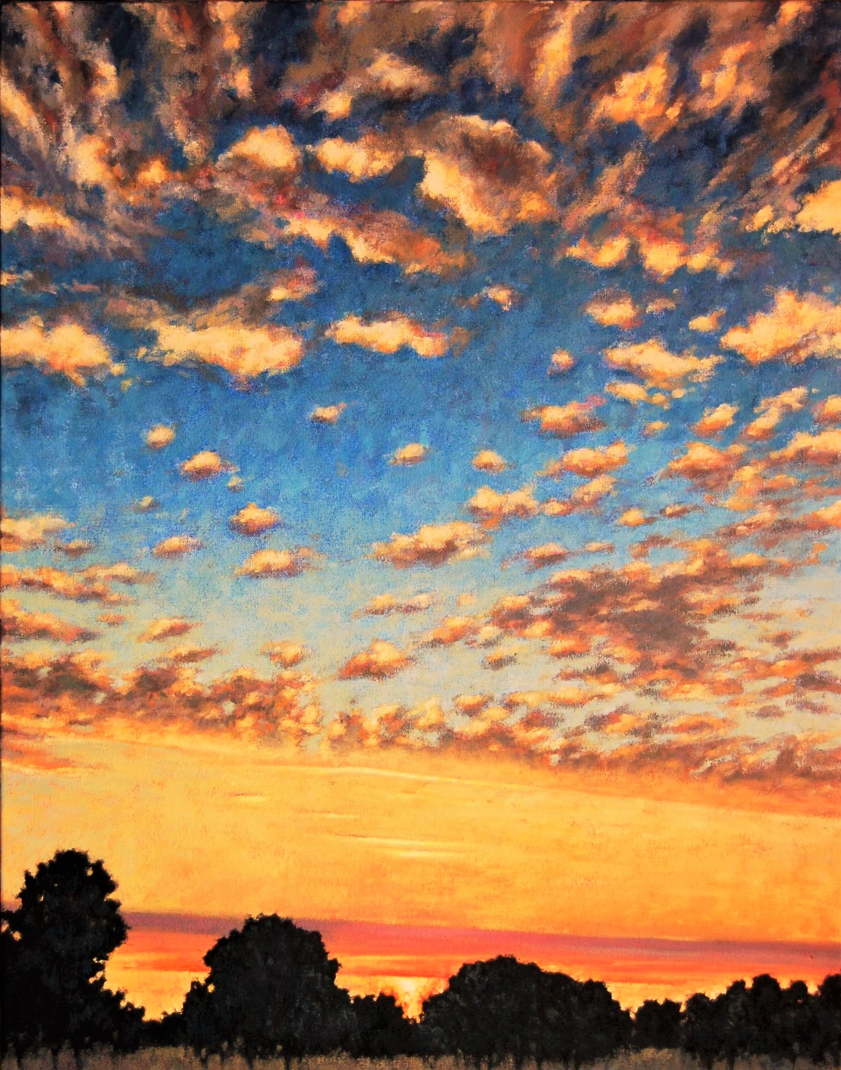 25) Western Sunrise 28x22 oil on canvas SOLD