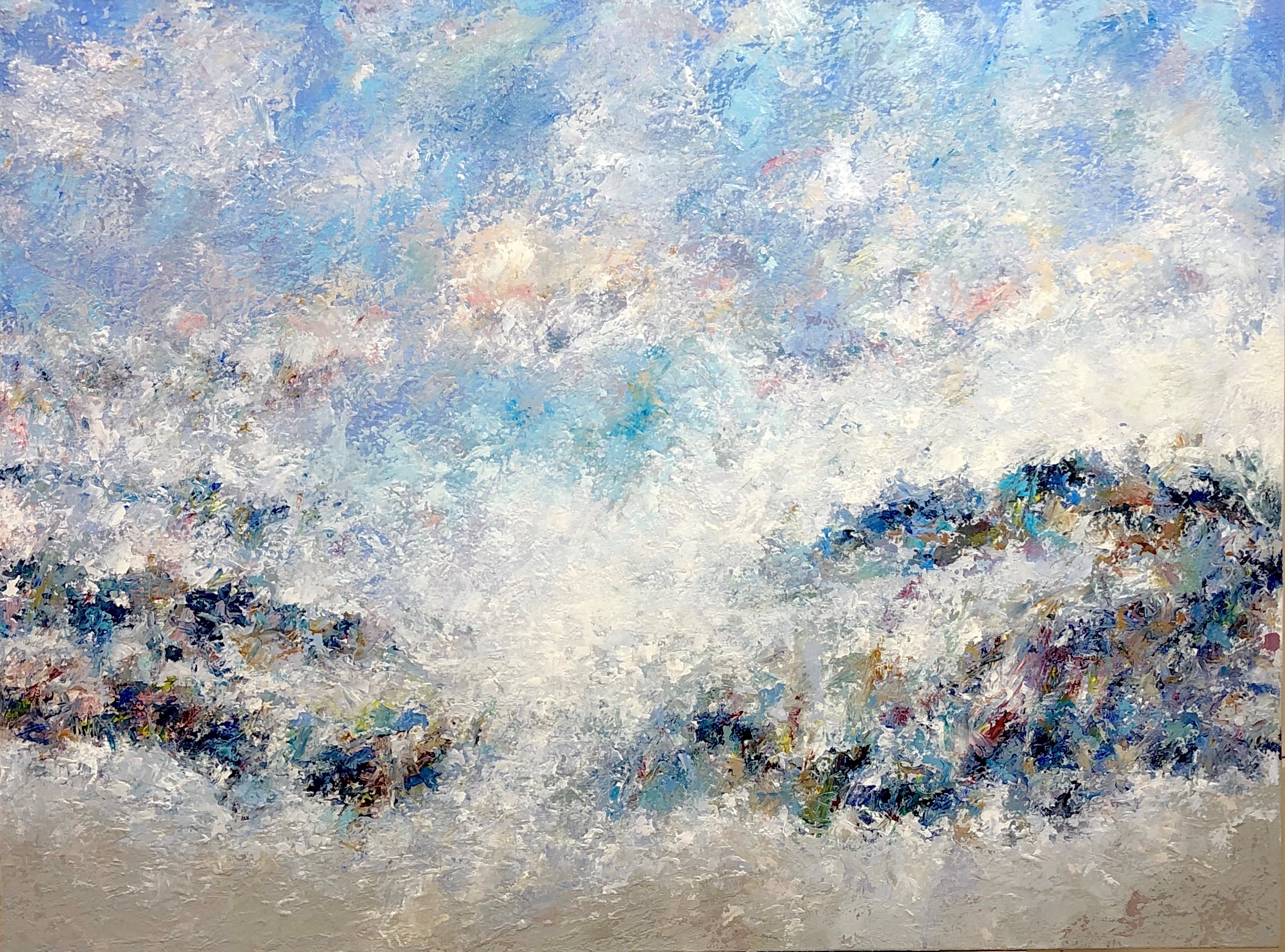 3) Clouds Roll In 30x40 acrylic on canvA