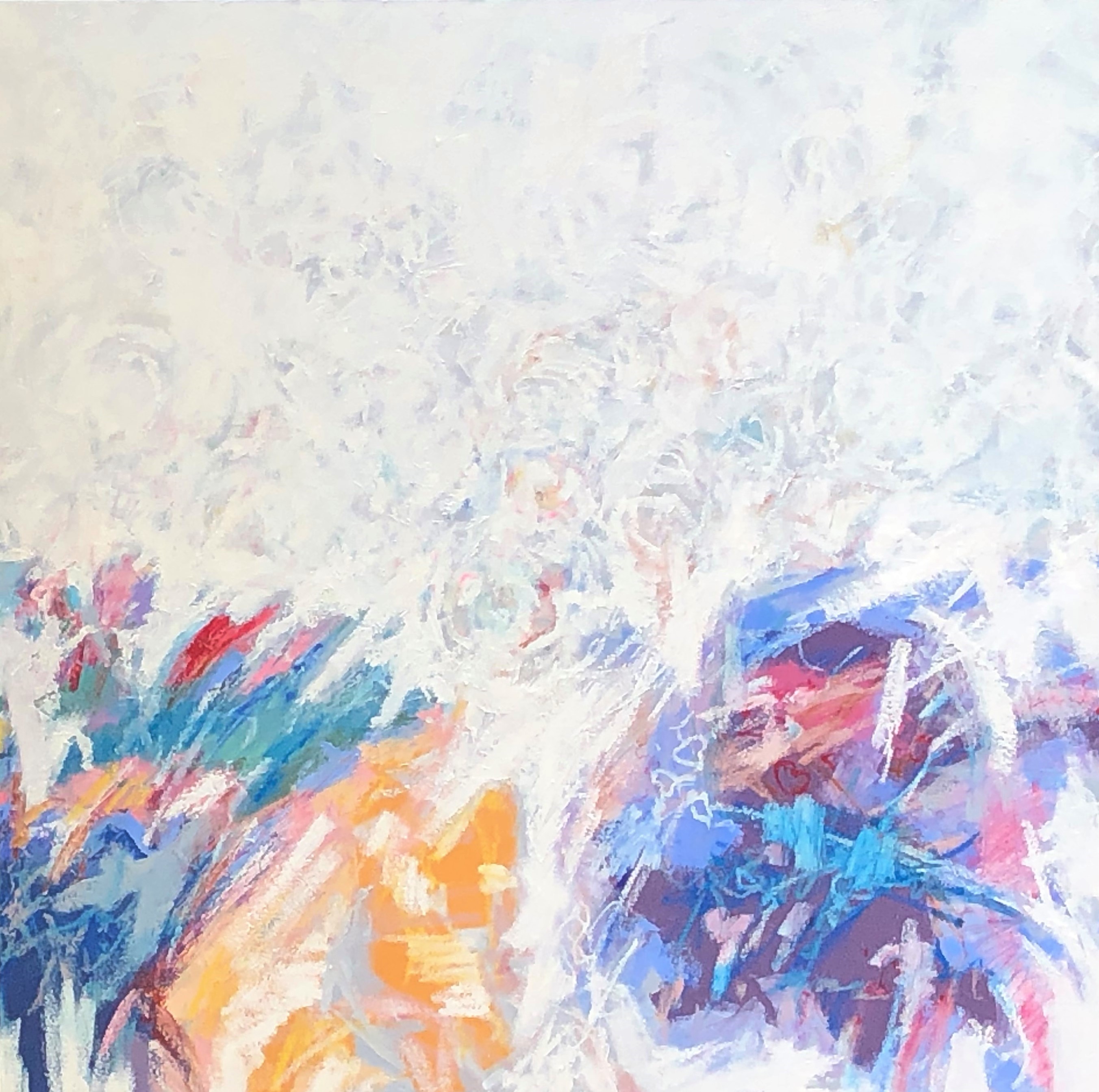 Day at the Lake 36x36 Oil on Canvas